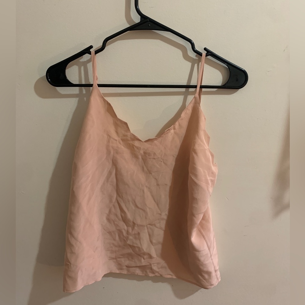 Maje light Pink scalloped edge top Size 2